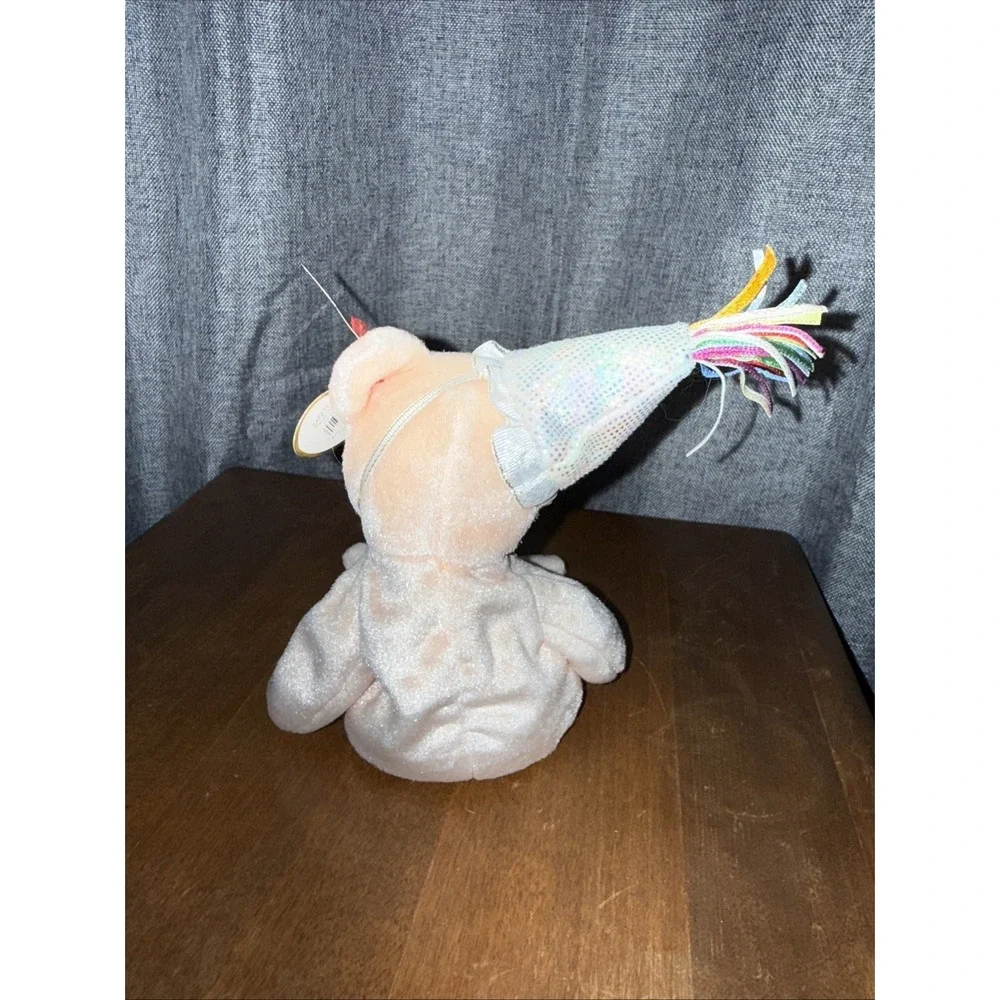 2002 Ty Beanie Babies New OCTOBER Happy Birthday Bear MWMTs‎ Party Hat 8